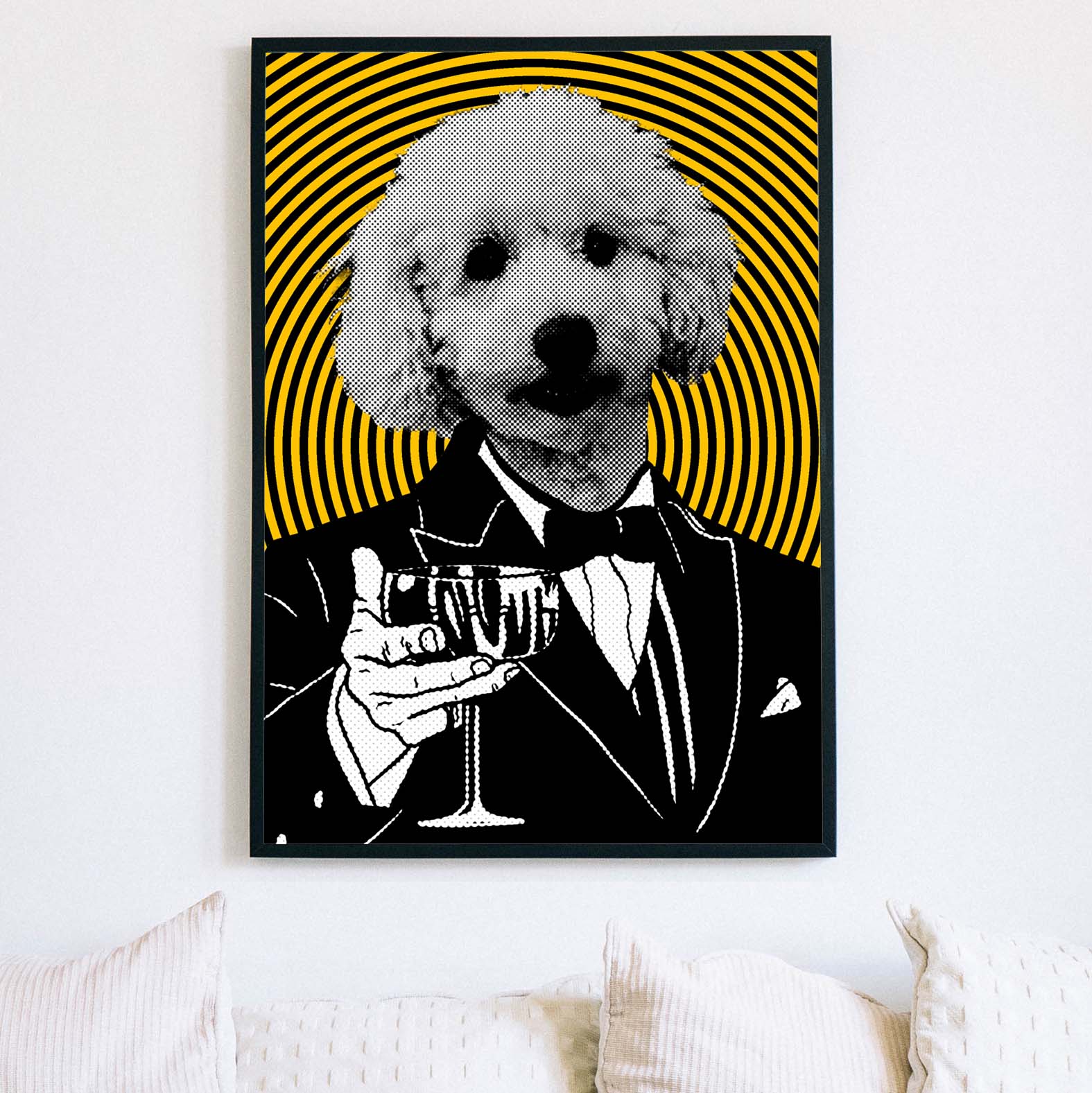 Custom Pet Portrait - Pop Art Gatsby