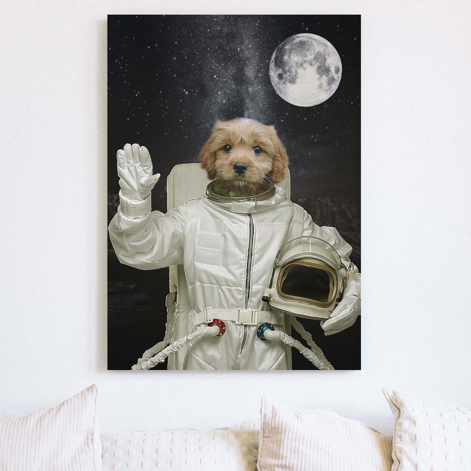 Custom Pet Portrait - Renaissance The Spaceman