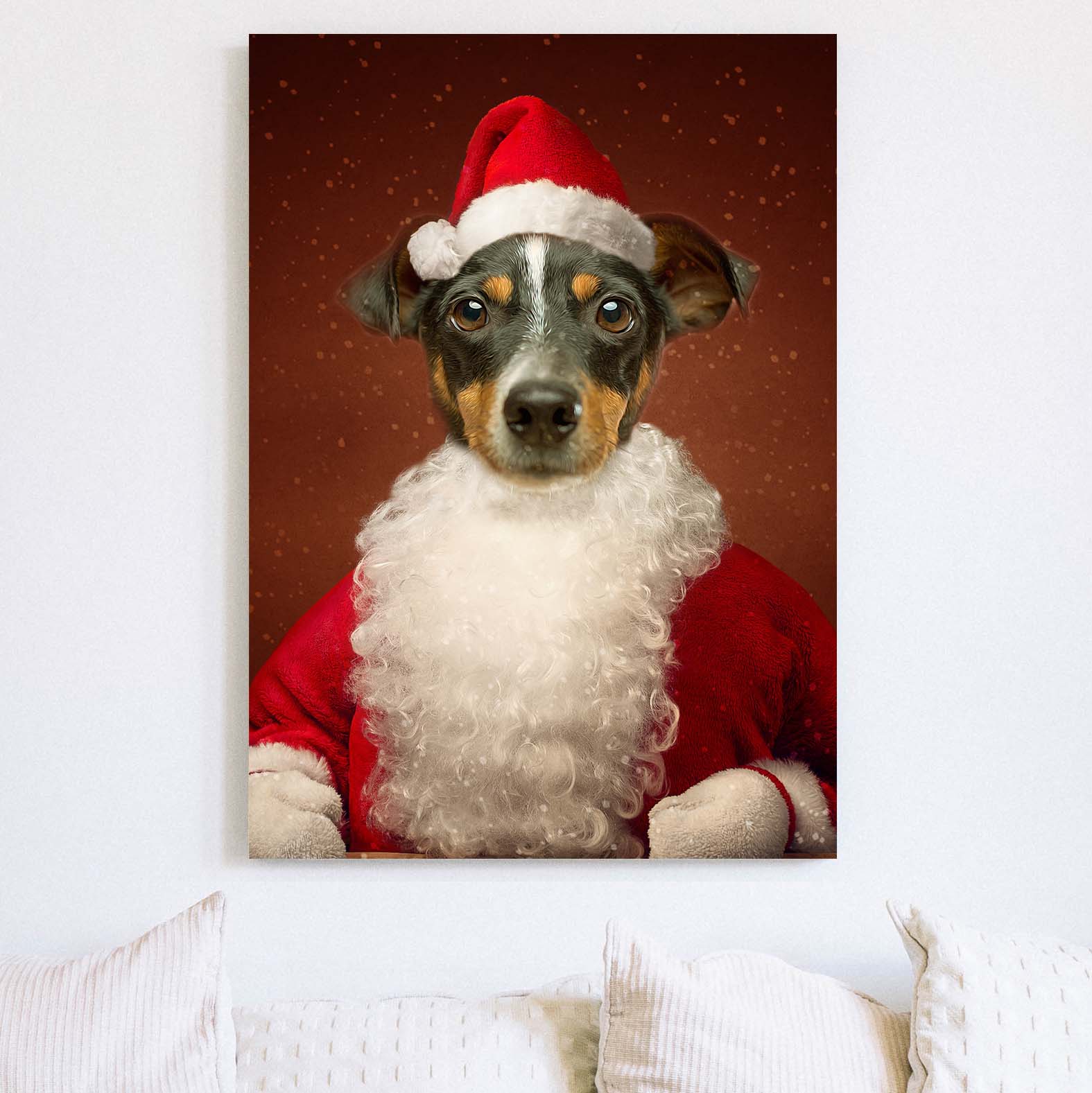 Custom Pet Portrait - Renaissance The Santa Claus