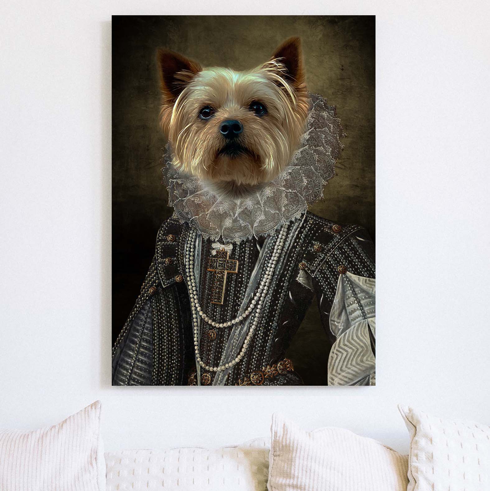 Custom Pet Portrait - Renaissance The Queen