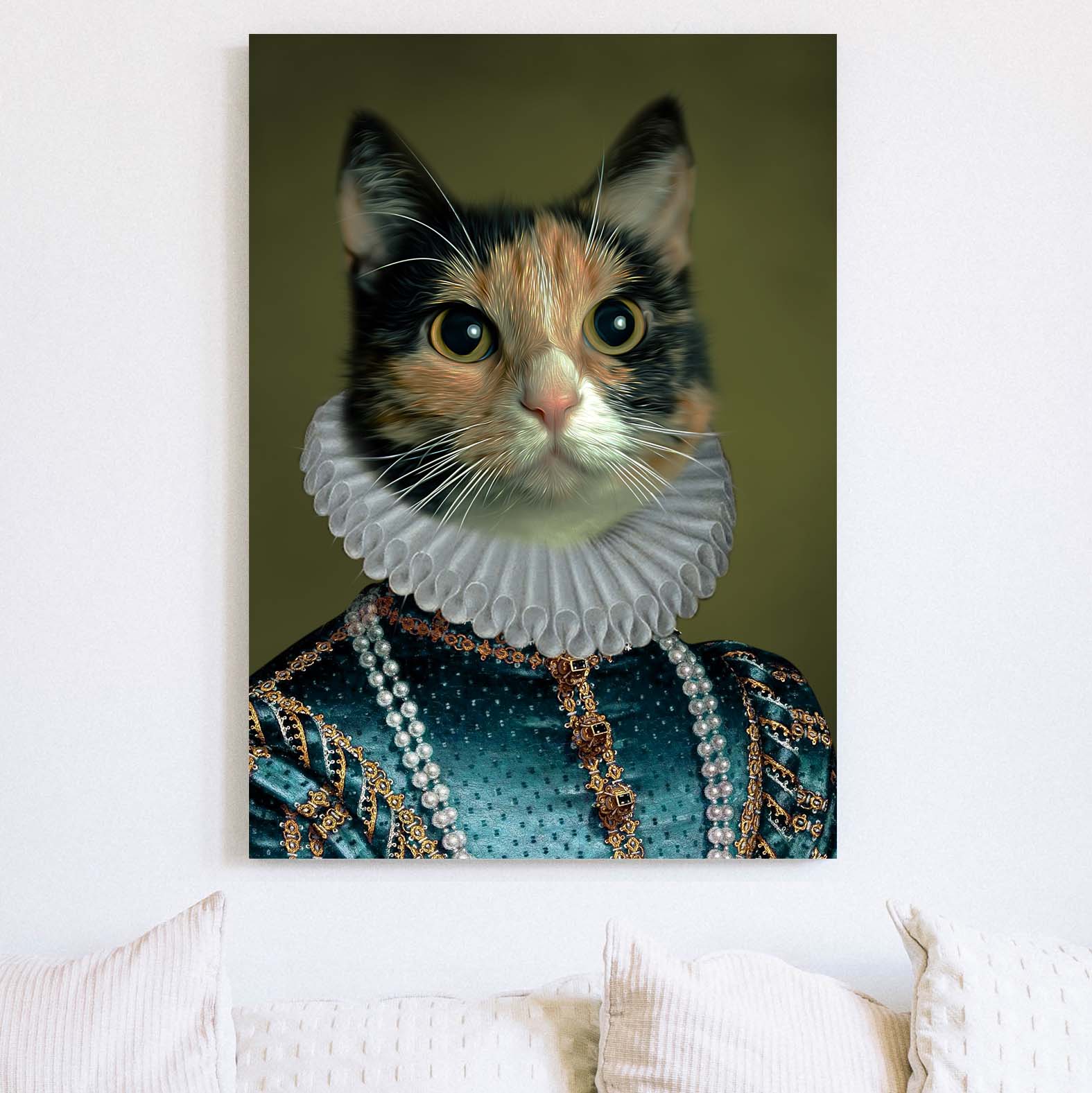 Custom Pet Portrait - Renaissance The Dame